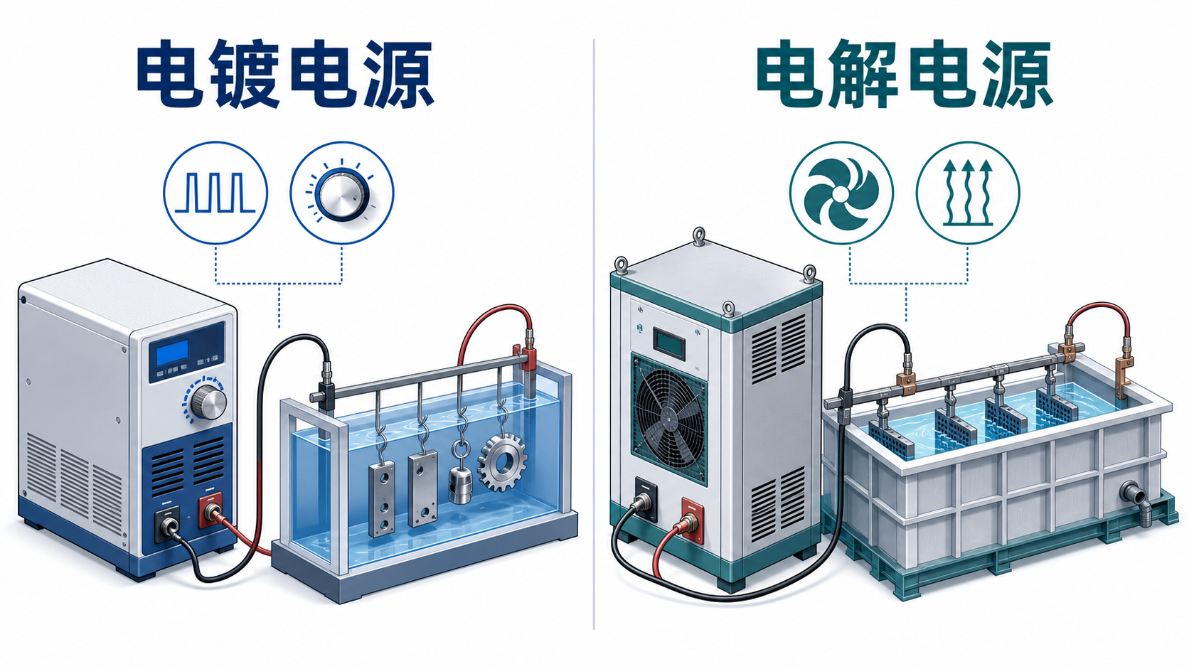 电镀电源和电解电源有什么区别？直流整流电源选型要点