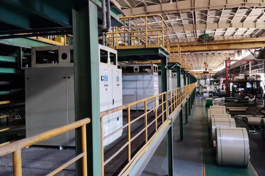 DC rectifier power supply cabinets at an electroplating plant