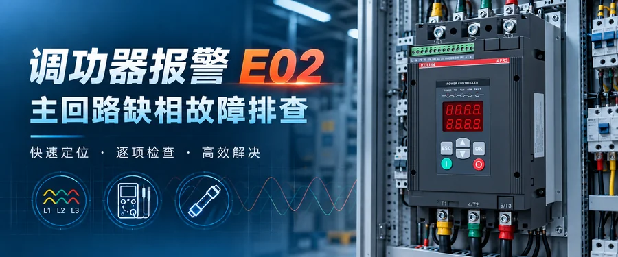 调功器报警E02主回路缺相故障排查:快速定位、逐项检查、高效解决
